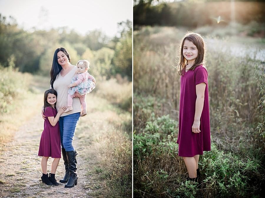 Cranberry dress at this Meads Quarry 1 Year Old Session by Knoxville Wedding Photographer, Amanda May Photos.