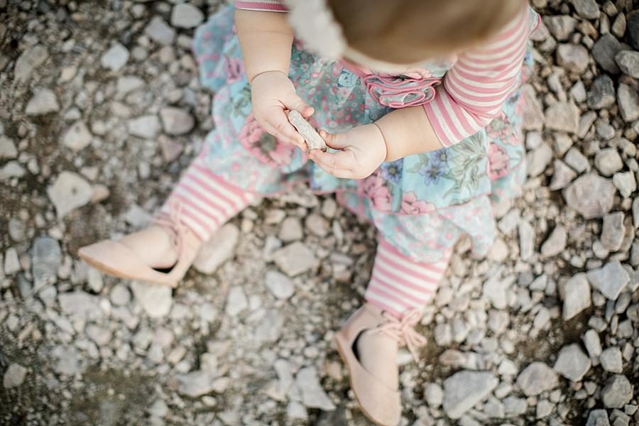 Gravel paths at this Meads Quarry 1 Year Old Session by Knoxville Wedding Photographer, Amanda May Photos.