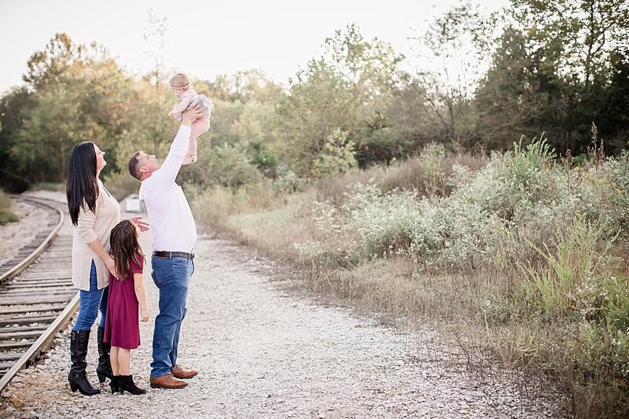 Lion king pose at this Meads Quarry 1 Year Old Session by Knoxville Wedding Photographer, Amanda May Photos.