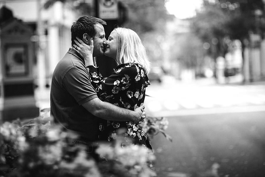 Black and white at this Volunteer Landing Engagement Session by Knoxville Wedding Photographer, Amanda May Photos.