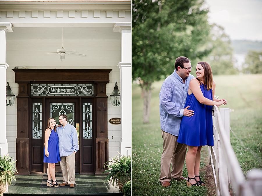 The front door at this Whitestone Country Inn Engagement Session by Knoxville Wedding Photographer, Amanda May Photos.