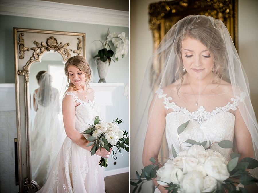 With the blusher at this Castleton Farms Bridal session by Knoxville Wedding Photographer, Amanda May Photos.