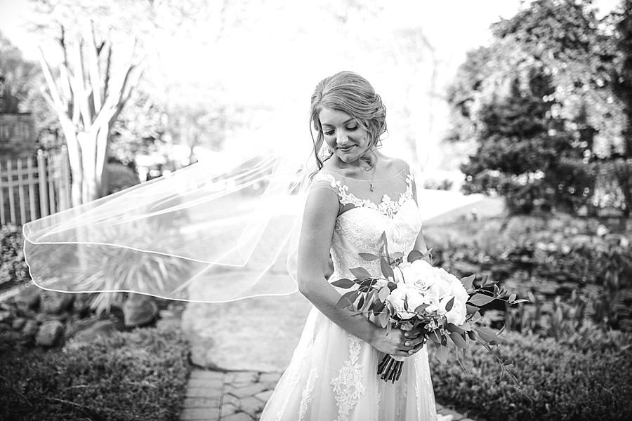 Black and white at this Castleton Farms Bridal session by Knoxville Wedding Photographer, Amanda May Photos.