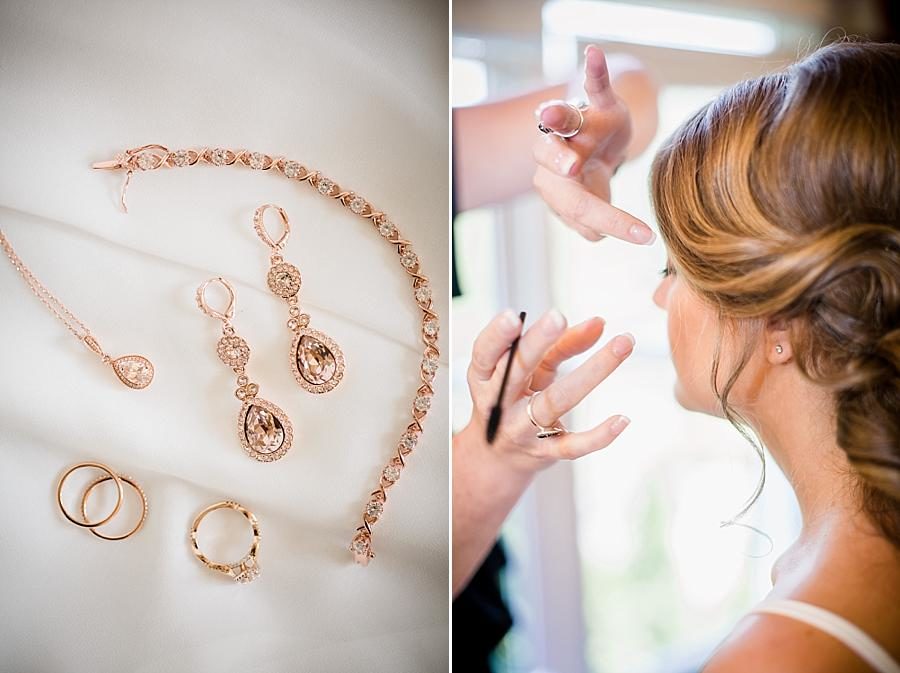 Jewelry details at this Castleton Farms Wedding by Knoxville Wedding Photographer, Amanda May Photos.