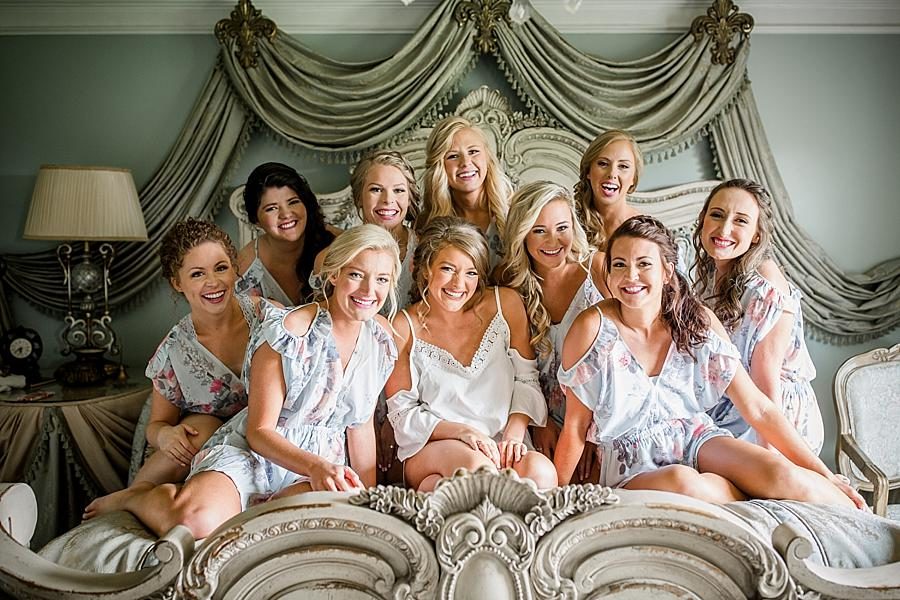 Floral rompers at this Castleton Farms Wedding by Knoxville Wedding Photographer, Amanda May Photos.