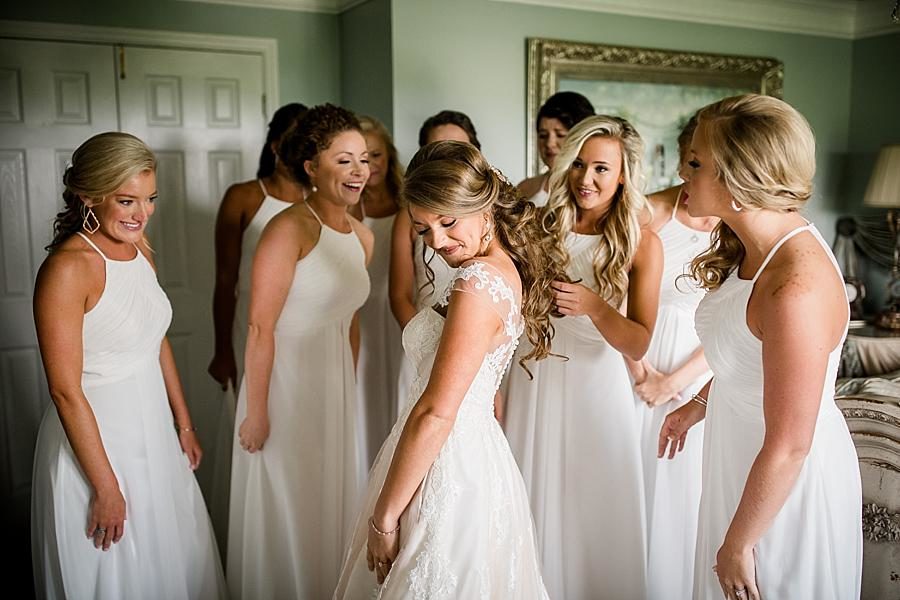 Show-off the dress twirl at this Castleton Farms Wedding by Knoxville Wedding Photographer, Amanda May Photos.