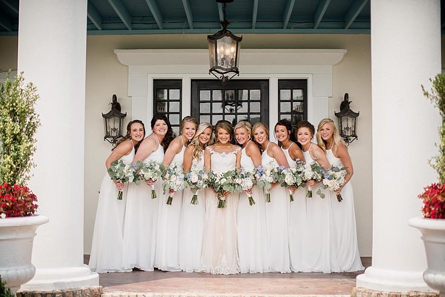 Formal bridesmaids at this Castleton Farms Wedding by Knoxville Wedding Photographer, Amanda May Photos.