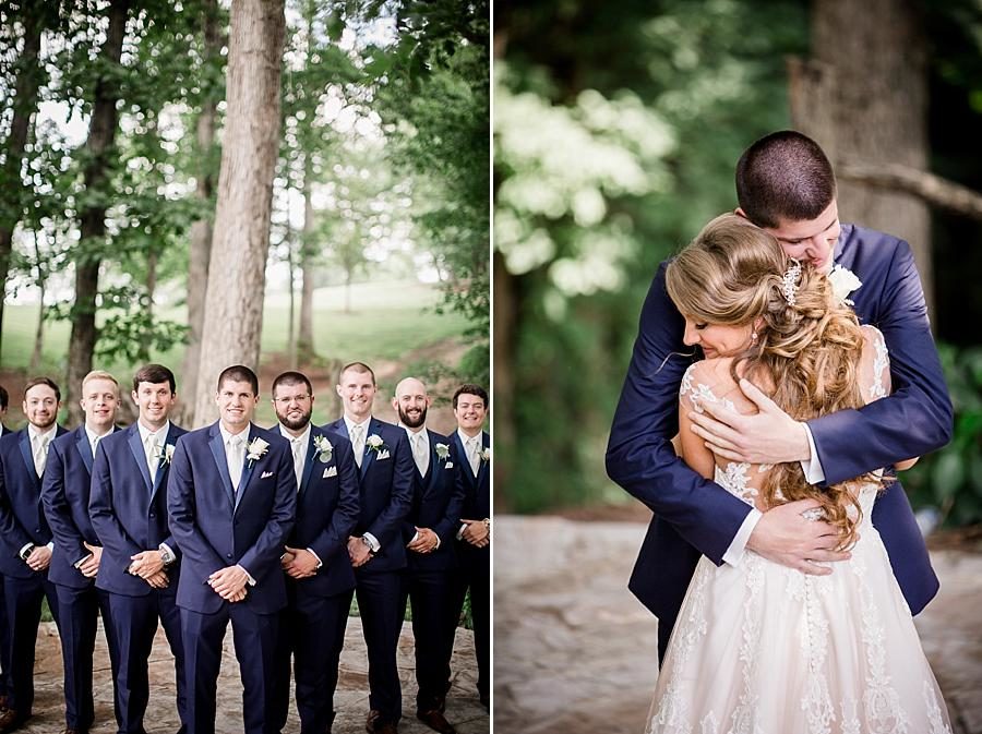 Formal groomsmen at this Castleton Farms Wedding by Knoxville Wedding Photographer, Amanda May Photos.