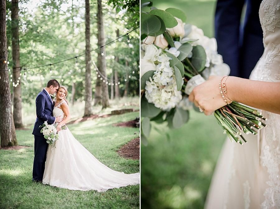 Rose gold bracelets at this Castleton Farms Wedding by Knoxville Wedding Photographer, Amanda May Photos.