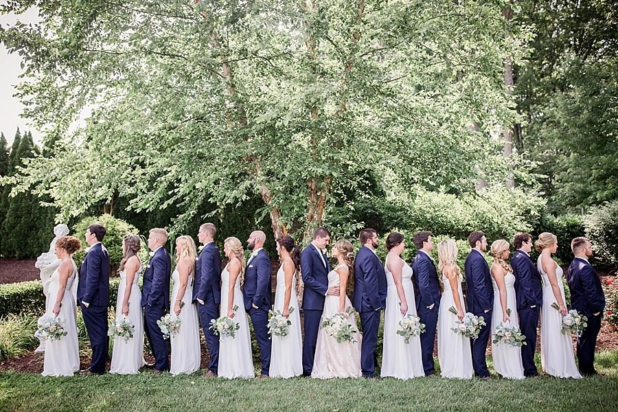 Group shot at this Castleton Farms Wedding by Knoxville Wedding Photographer, Amanda May Photos.