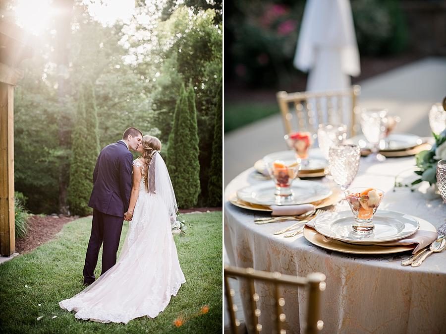 Fruit cocktail at this Castleton Farms Wedding by Knoxville Wedding Photographer, Amanda May Photos.