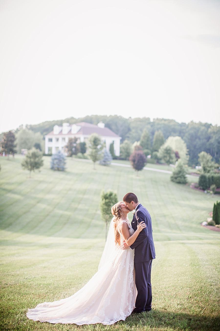 Hills on the estate at this Castleton Farms Wedding by Knoxville Wedding Photographer, Amanda May Photos.