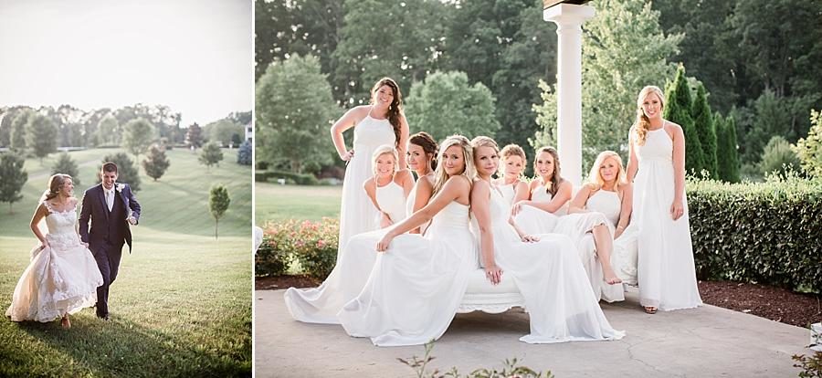 Sitting on the couch at this Castleton Farms Wedding by Knoxville Wedding Photographer, Amanda May Photos.