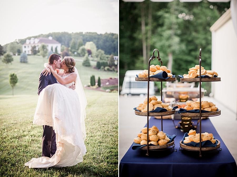 Muffins at this Castleton Farms Wedding by Knoxville Wedding Photographer, Amanda May Photos.