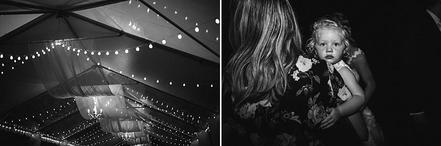 Black and white twinkle lights at this Castleton Farms Wedding by Knoxville Wedding Photographer, Amanda May Photos.