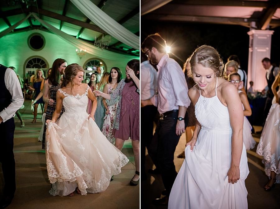 Dancing the night away at this Castleton Farms Wedding by Knoxville Wedding Photographer, Amanda May Photos.