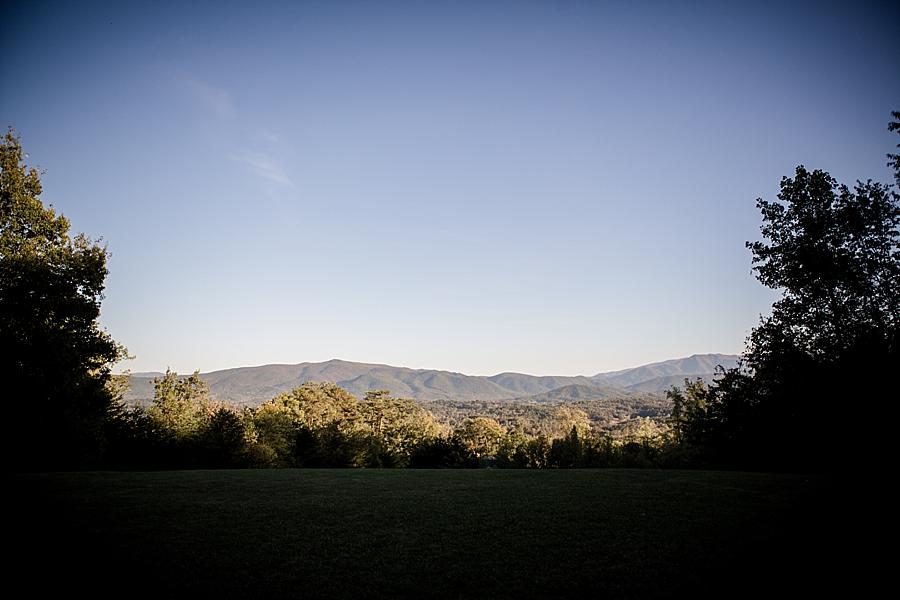 Mountains at this Christopher Place wedding by Knoxville Wedding Photographer, Amanda May Photos