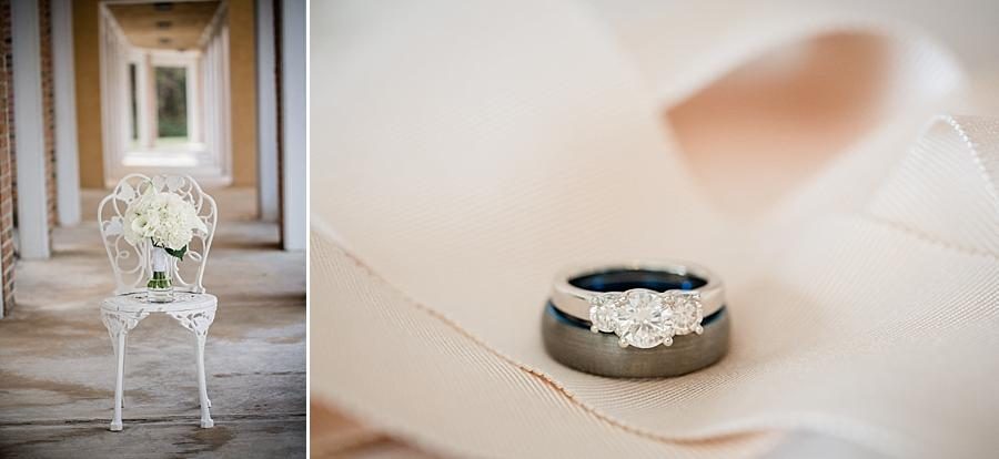 Wedding bands at this Christopher Place wedding by Knoxville Wedding Photographer, Amanda May Photos