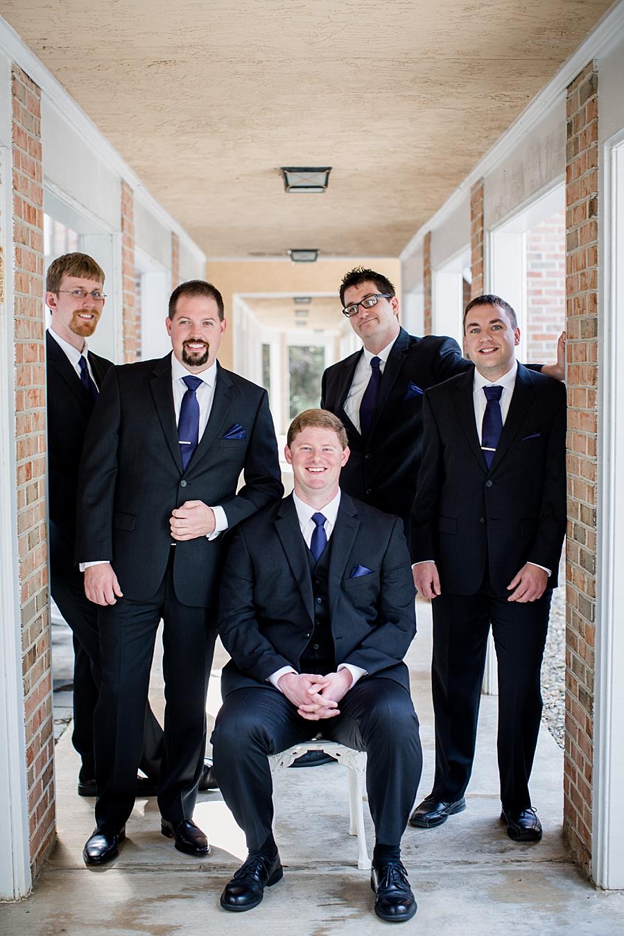 The groom and his boys at this Christopher Place wedding by Knoxville Wedding Photographer, Amanda May Photos