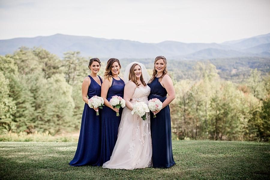 Bride and her ladies at this Christopher Place wedding by Knoxville Wedding Photographer, Amanda May Photos