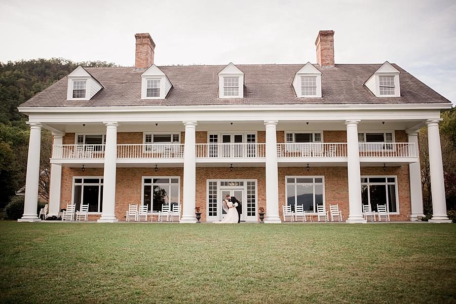 Outside of venue at this Christopher Place wedding by Knoxville Wedding Photographer, Amanda May Photos