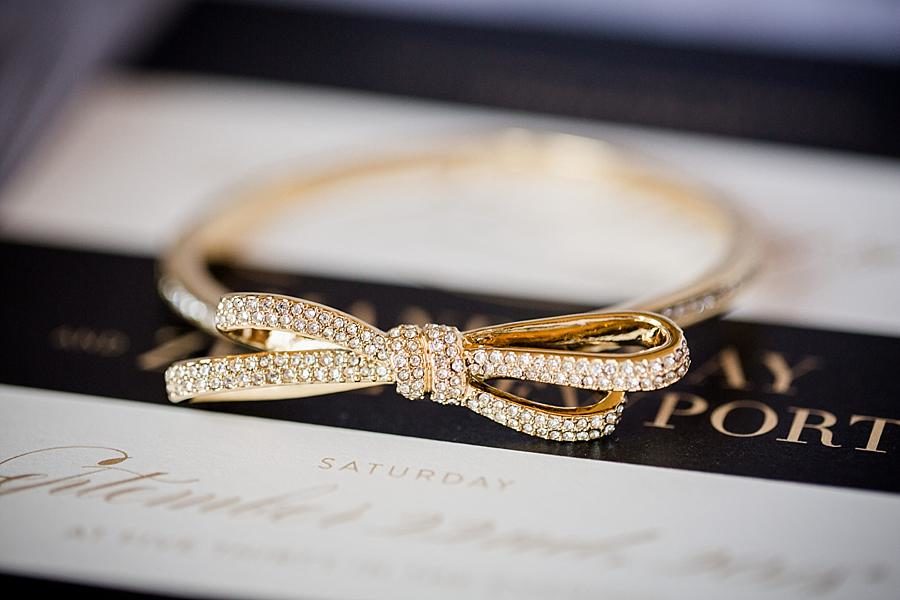 Gold bracelet at this Crescent Bend Bridal Session by Knoxville Wedding Photographer, Amanda May Photos.