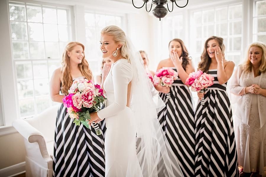 Showing the bridesmaids at this Kincaid House Wedding by Knoxville Wedding Photographer, Amanda May Photos.