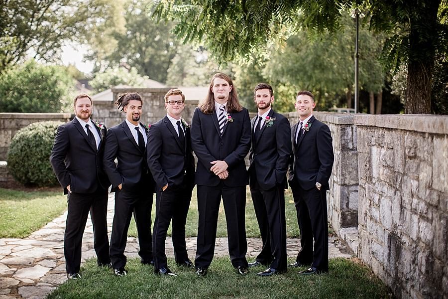 The guys at this Kincaid House Wedding by Knoxville Wedding Photographer, Amanda May Photos.
