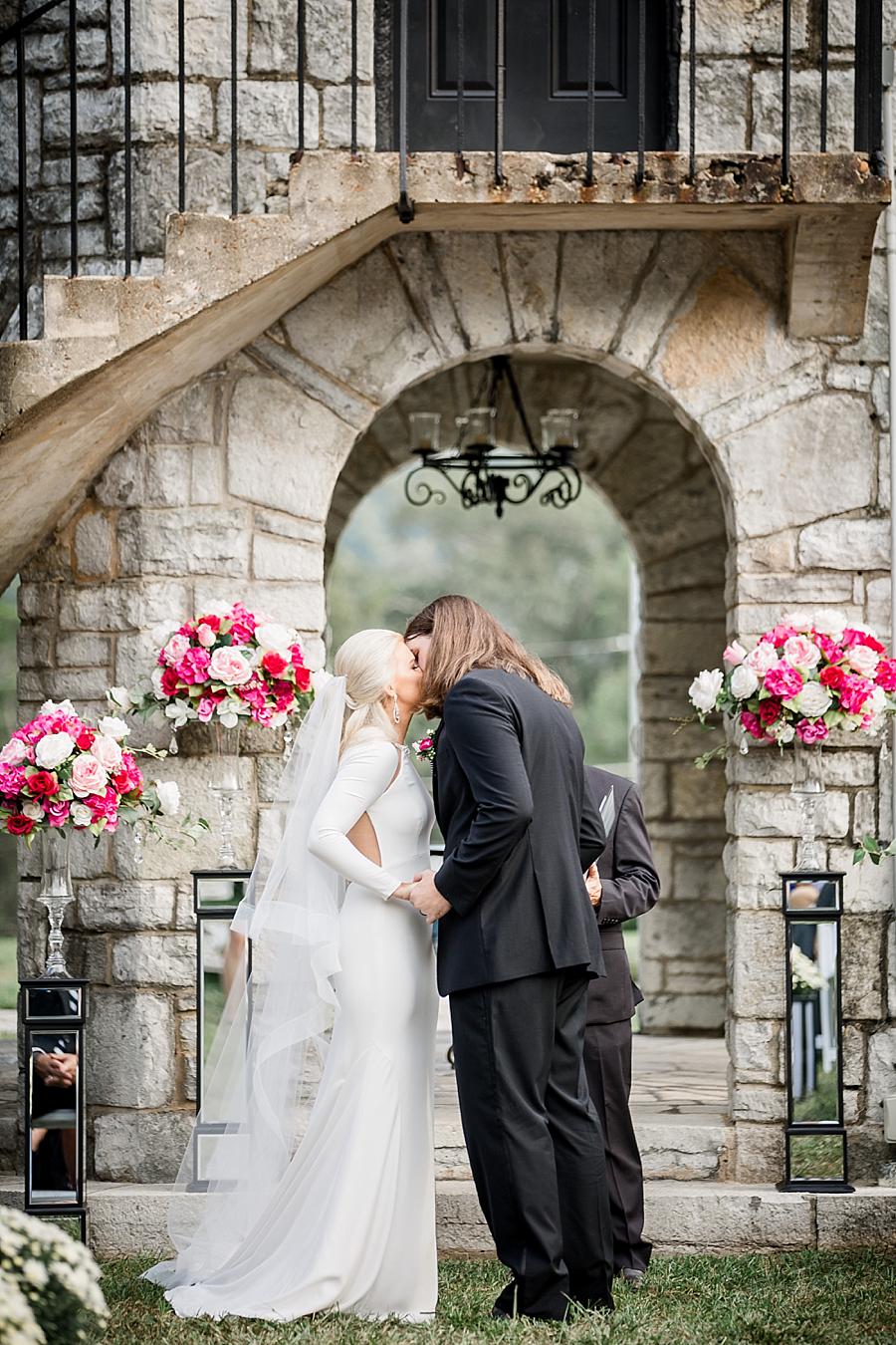 You may kiss the bride at this Kincaid House Wedding by Knoxville Wedding Photographer, Amanda May Photos.