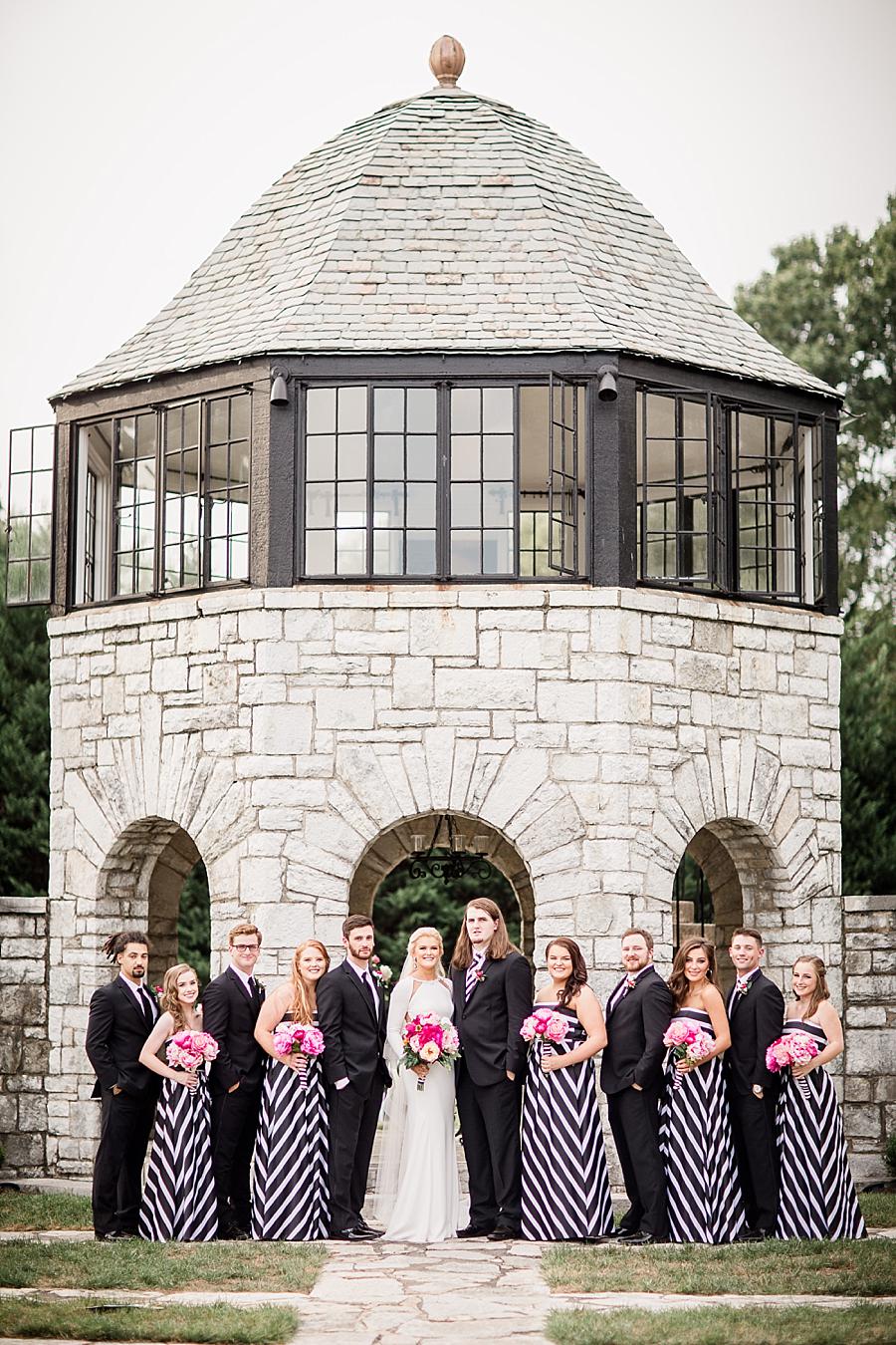 Bridal party at this Kincaid House Wedding by Knoxville Wedding Photographer, Amanda May Photos.