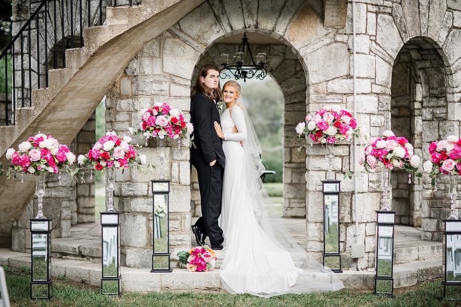 Leaning in at this Kincaid House Wedding by Knoxville Wedding Photographer, Amanda May Photos.