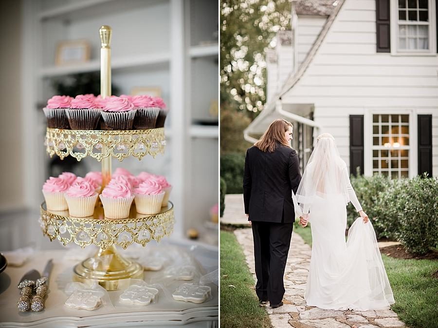 Cupcake display at this Kincaid House Wedding by Knoxville Wedding Photographer, Amanda May Photos.