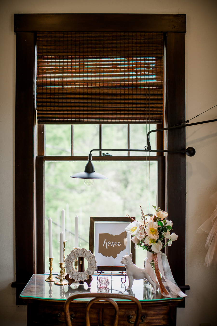 Home sign on table at this North Carolina Elopement by Knoxville Wedding Photographer, Amanda May Photos.