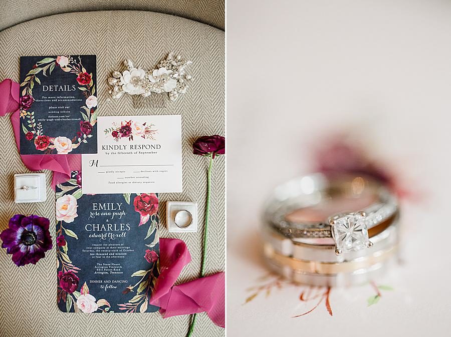 Invitation suite by Knoxville Wedding Photographer, Amanda May Photos.