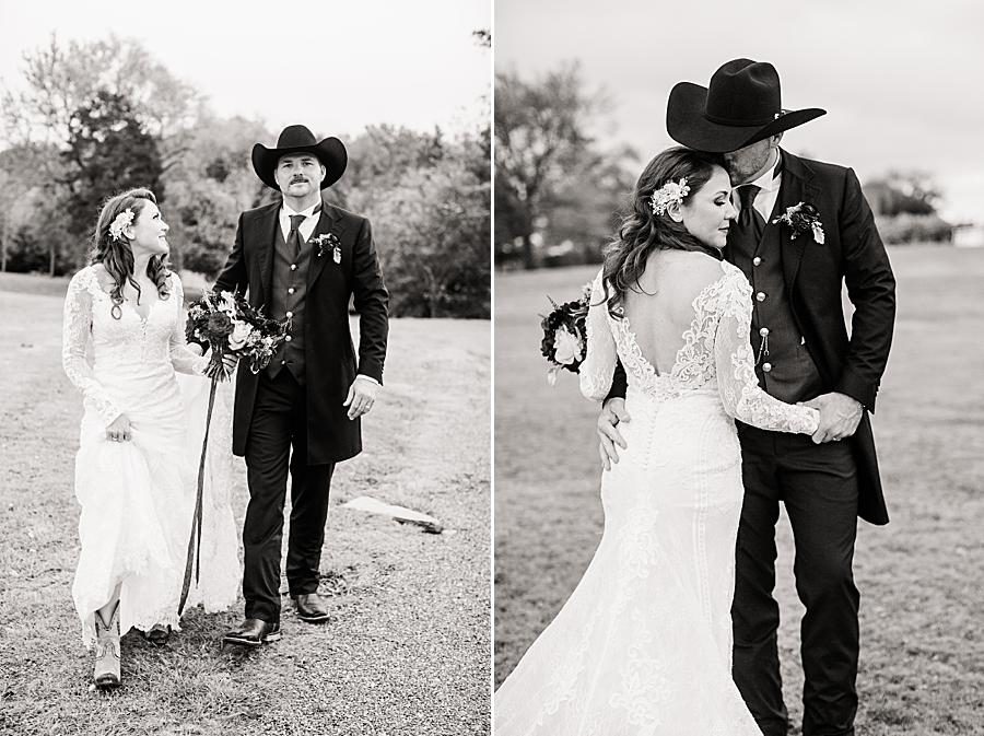 Black and white at this Arrington Vineyard wedding by Knoxville Wedding Photographer, Amanda May Photos.