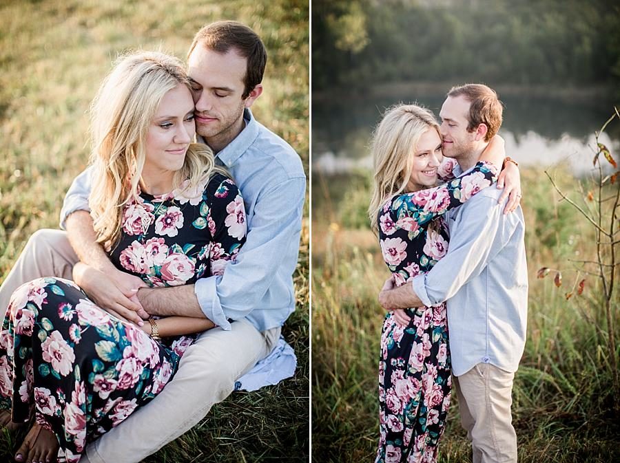 Tall grass at this Family Farm Engagement Session by Knoxville Wedding Photographer, Amanda May Photos.