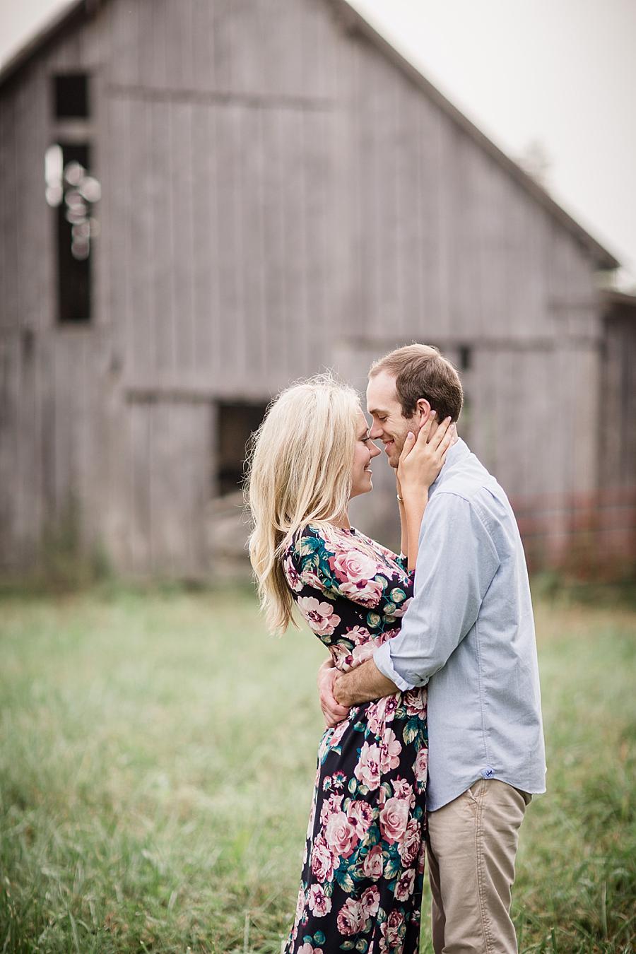 Barn at this Family Farm Engagement Session by Knoxville Wedding Photographer, Amanda May Photos.