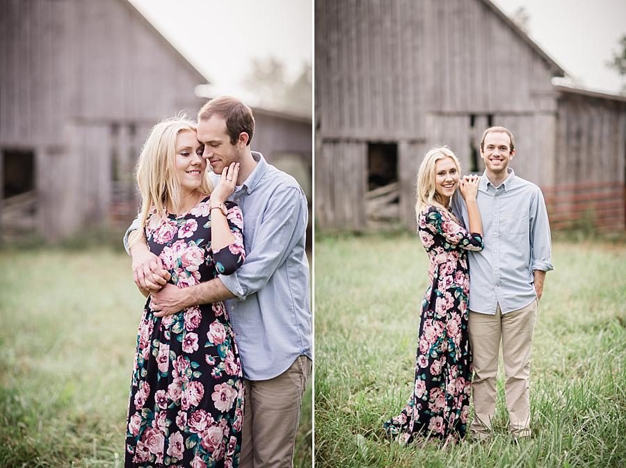 Stables at this Family Farm Engagement Session by Knoxville Wedding Photographer, Amanda May Photos.