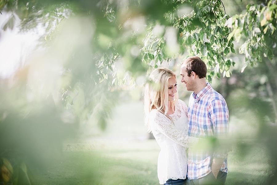 White lace at this Family Farm Engagement Session by Knoxville Wedding Photographer, Amanda May Photos.