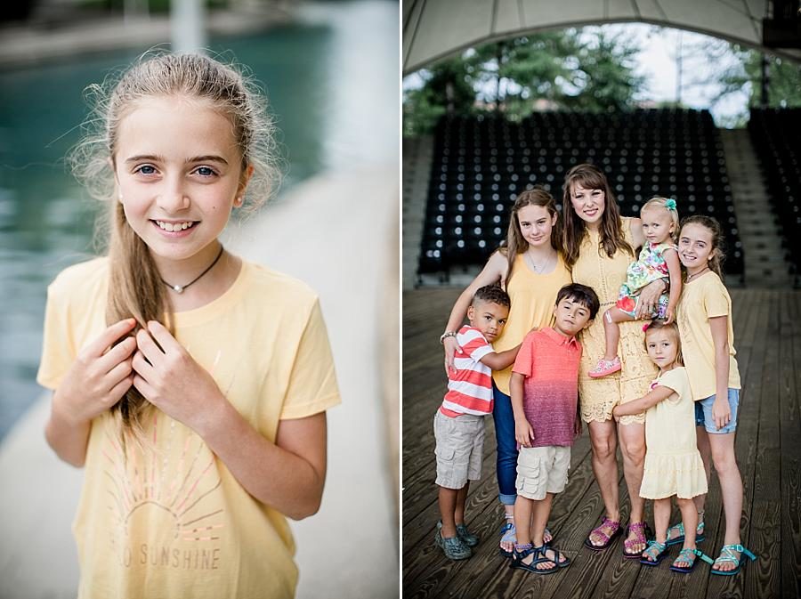 Mom and kids at this World's Fair Park session by Knoxville Wedding Photographer, Amanda May Photos.
