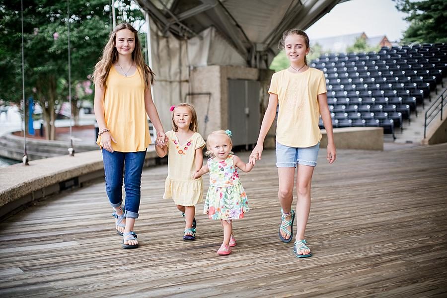 Just the girls at this World's Fair Park session by Knoxville Wedding Photographer, Amanda May Photos.