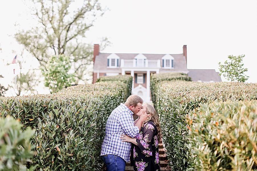 Mossy stairs at this Baxter Gardens Engagement by Knoxville Wedding Photographer, Amanda May Photos.