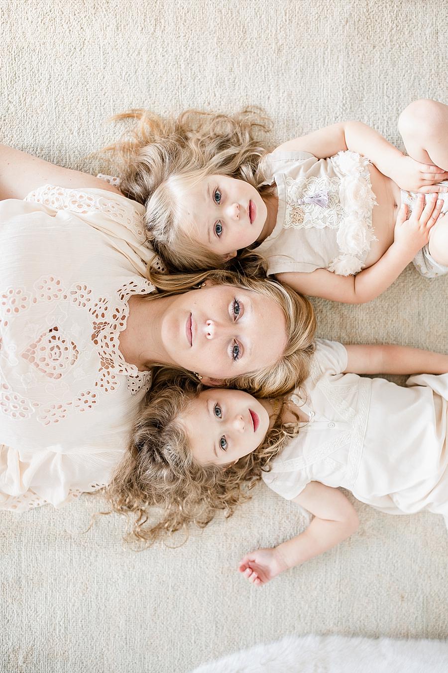 All three girls at this Lifestyle Maternity Session by Knoxville Wedding Photographer, Amanda May Photos.