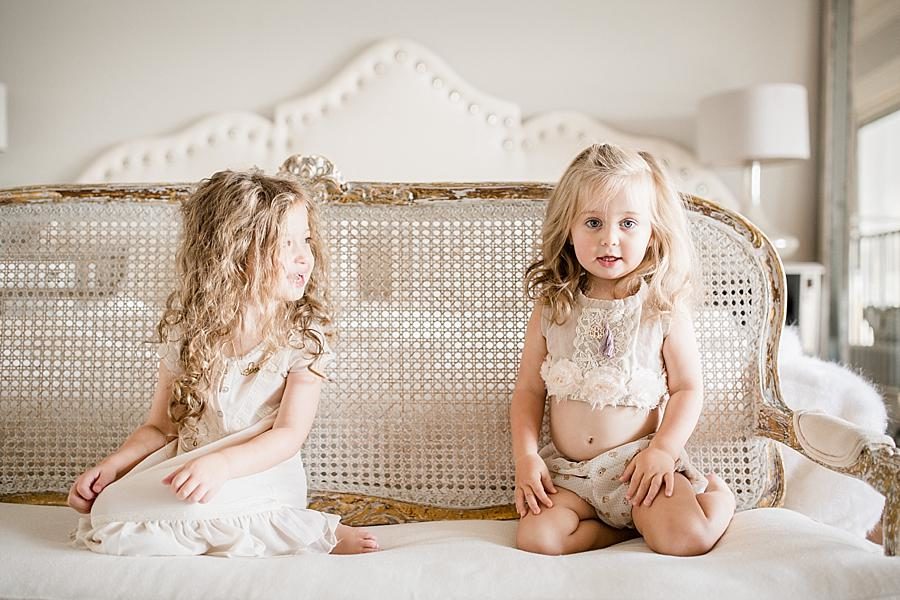 Vintage children's clothing at this Lifestyle Maternity Session by Knoxville Wedding Photographer, Amanda May Photos.