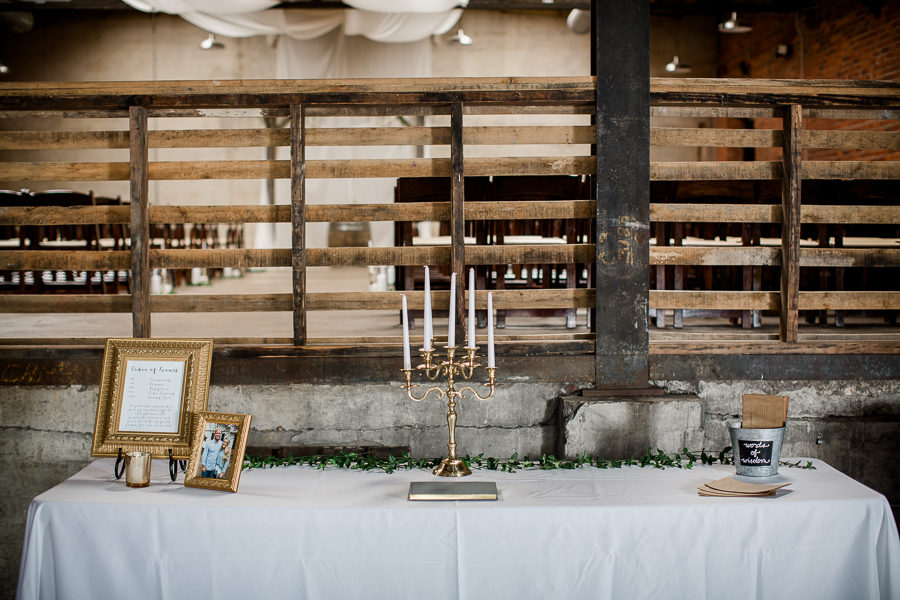 Detail shot of table at this wedding at The Standard by Knoxville Wedding Photographer, Amanda May Photos.