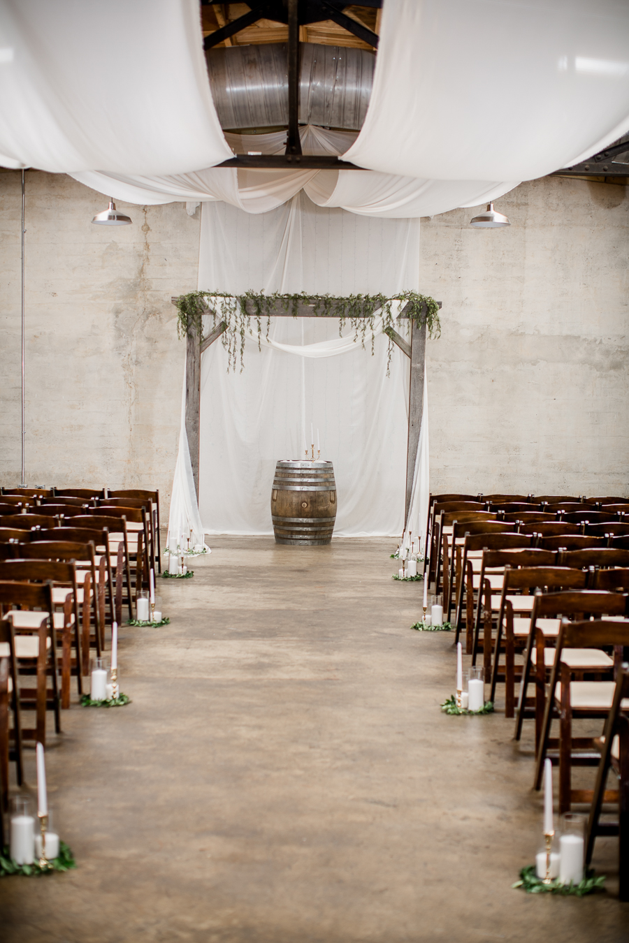 Detail shot of aisle at this wedding at The Standard by Knoxville Wedding Photographer, Amanda May Photos.