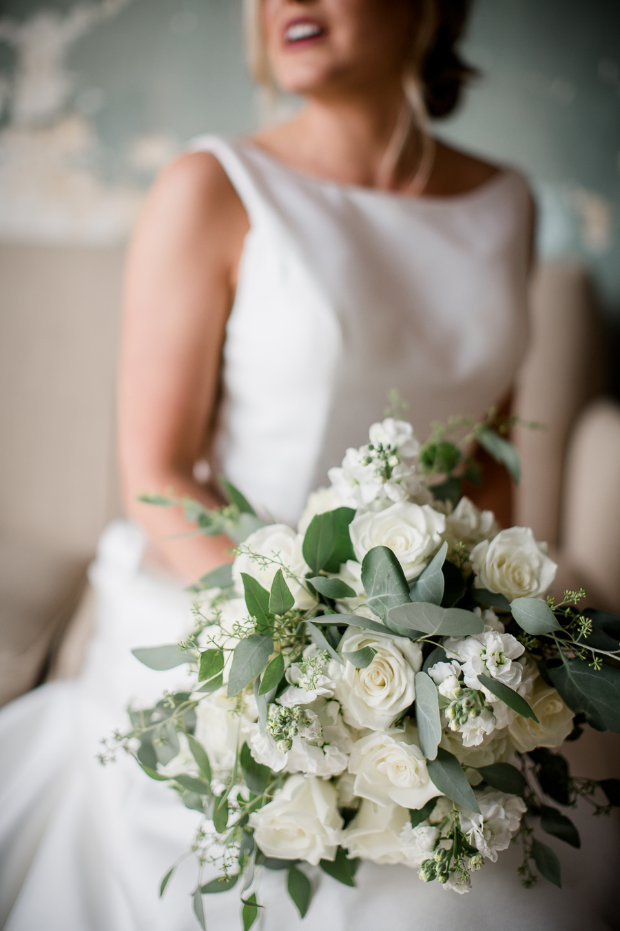 Detail of brides flowers at this wedding at The Standard by Knoxville Wedding Photographer, Amanda May Photos.