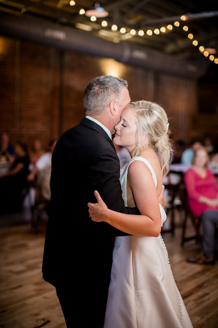 Father daughter dance at this wedding at The Standard by Knoxville Wedding Photographer, Amanda May Photos.