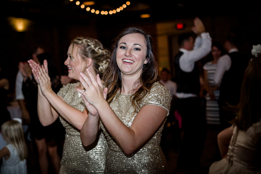 Guest clapping at this wedding at The Standard by Knoxville Wedding Photographer, Amanda May Photos.