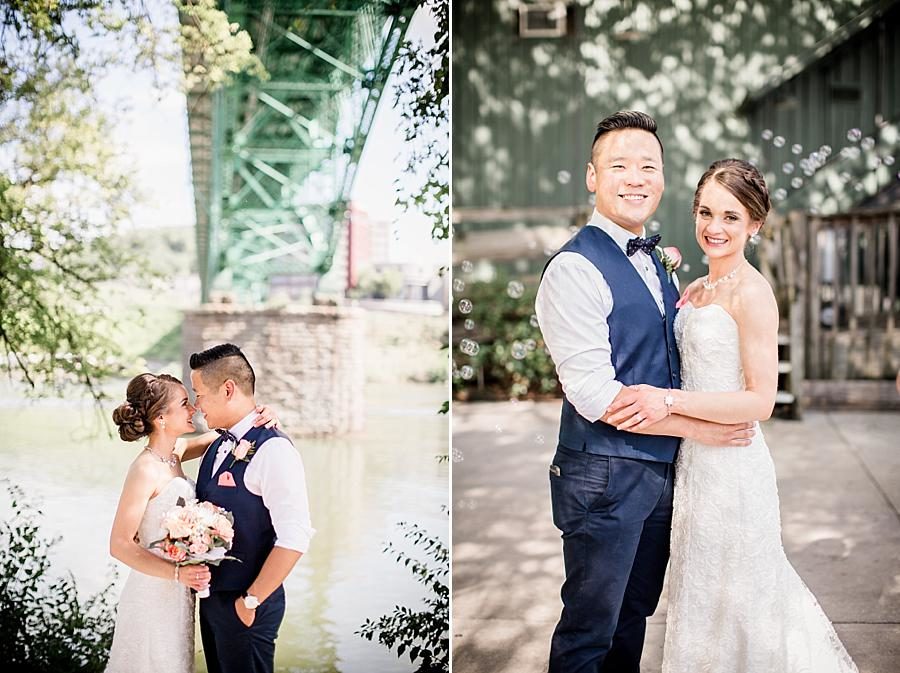 Tennessee River at this Calhoun's on the River Wedding by Knoxville Wedding Photographer, Amanda May Photos.
